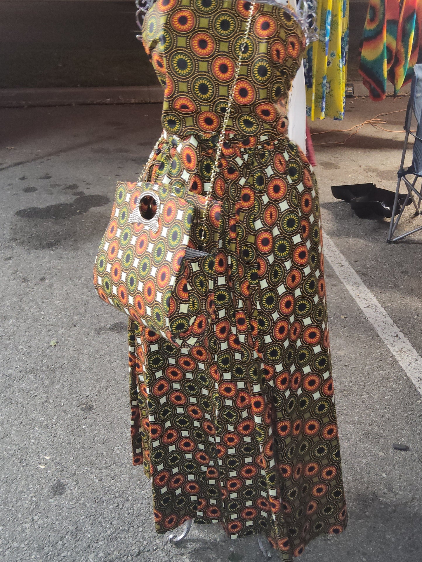 Skirt set with pocketbook